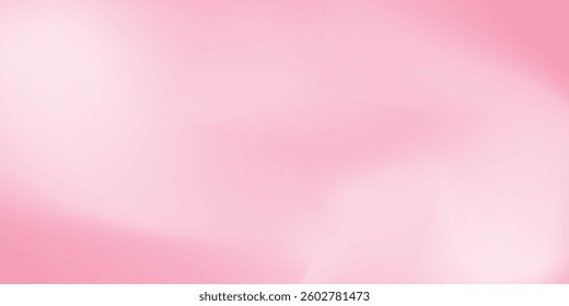 Abstract light pink sakura blossom color background. Vector simple and soft light horizontal backdrop. Blurred gentle gradient. Pastel pink smooth mesh y2k aesthetic. Minimal style. vector eps10