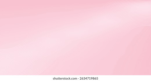 Abstract light pink sakura blossom color background. Vector simple and soft light horizontal backdrop. Blurred gentle gradient. Pastel pink smooth mesh y2k aesthetic. Minimal style. vector eps10