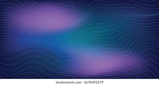 Punto de luz Abstractas Concepto de tecnología digital de alta tecnología. Ilustración de computadora de alta tecnología abstracto moderno