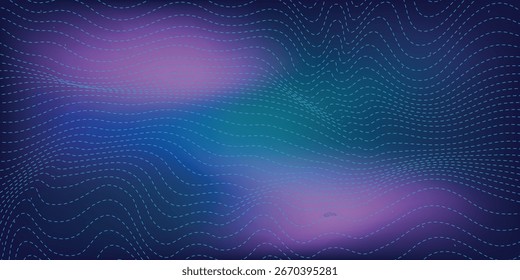 Punto de luz Abstractas Concepto de tecnología digital de alta tecnología. Ilustración de computadora de alta tecnología abstracto moderno