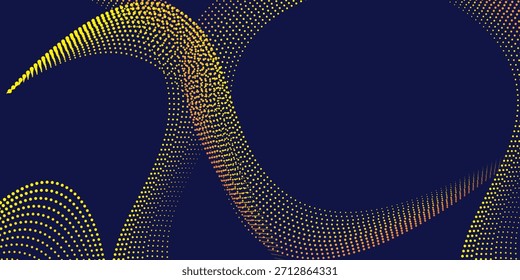Abstract light point Hi-tech digital technology concept. High tech computer illustration with purple and dark blue modern simple