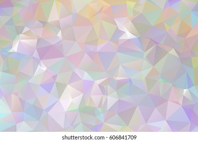 Abstract light polygonal background. Pastel colors