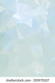 Abstract light polygonal vector background. Ice winter simple geometric background