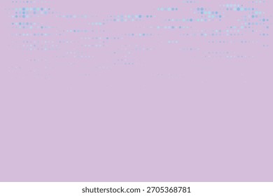Abstract light purple background with blue and cyan halftone dots pattern, digital texture with fading gradient effect, modern design.