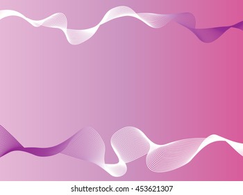 Abstract light purple background with white lilac waves