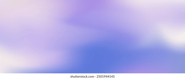 Abstract light purple blue gradient background, blurred fog scene mixed colors in wave pattern.