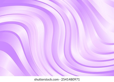 Abstract light purple glowing wavy pattern, lavender color background. Aesthetic geometric wallpaper with curvy lines texture. Perfect for elegant presentation, web banner, poster