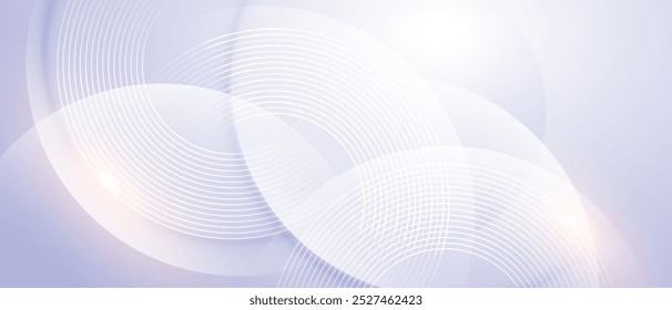 Abstract light purple modern background with circle elements.