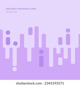 Resumen de líneas redondeadas púrpura livianas. Ilustración de fondo del vector