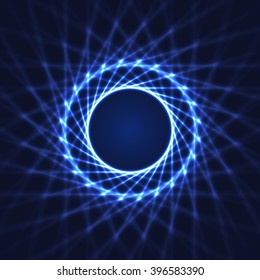 Abstract Light Rays Design. Vector Illustration.