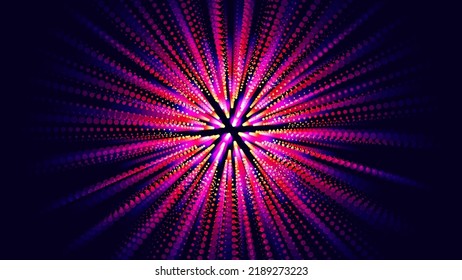 Abstract Light Rays Explosion. Vector Illustration.