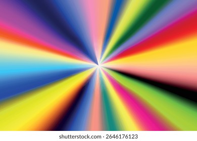 Abstract light rays glitter glowing effect. Radial motion backgrounds. Bright color flashes and glares. Vector illustration.