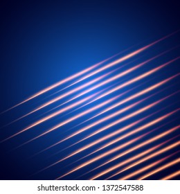 Abstract light rays speed and motion blur Background Vector. Internet with speed of communication. 