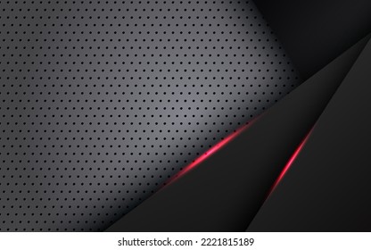 abstract light red black space frame layout design tech triangle concept gray texture background. eps10 vector