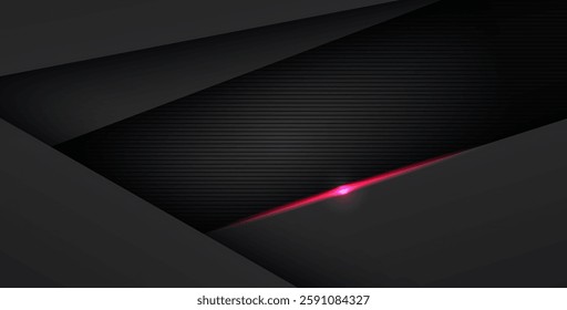 abstract light red black space frame layout design tech triangle concept gray texture background. eps10 vector