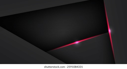 abstract light red black space frame layout design tech triangle concept gray texture background. eps10 vector
