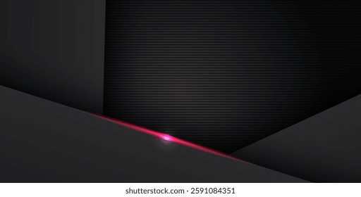 abstract light red black space frame layout design tech triangle concept gray texture background. eps10 vector