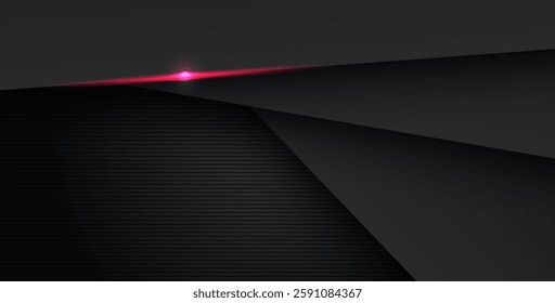 abstract light red black space frame layout design tech triangle concept gray texture background. eps10 vector