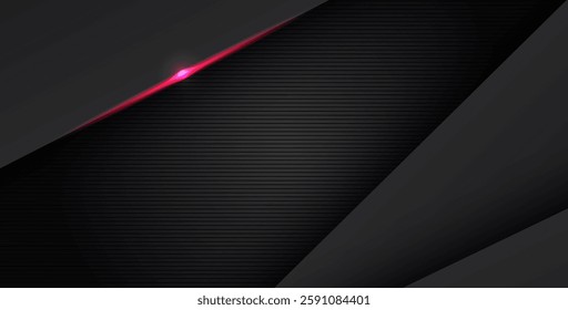 abstract light red black space frame layout design tech triangle concept gray texture background. eps10 vector