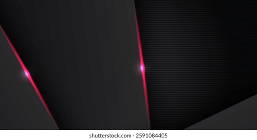 abstract light red black space frame layout design tech triangle concept gray texture background. eps10 vector