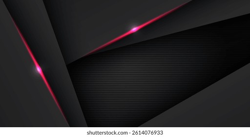 abstract light red black space frame layout design tech triangle concept gray texture background. eps10 vector