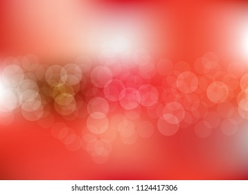 abstract light red colorful bokeh defocused background.beautiful vector