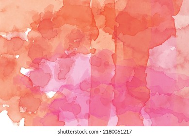 Resumen lavado húmedo rojo claro para su diseño Fondo de color de agua pintado a mano