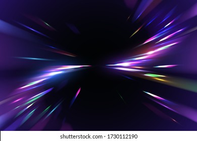 Abstract light refraction effect background