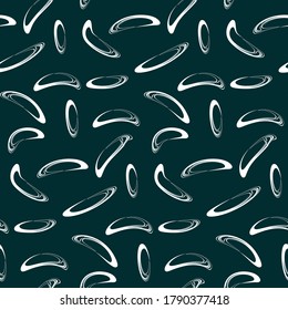 Abstract light rounded elements - dark background - vector. Pattern