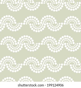 Abstract light seamless pattern with silhouettes circles. Geometric repeating background. Endless print texture. Fabric design. Wallpaper - vector