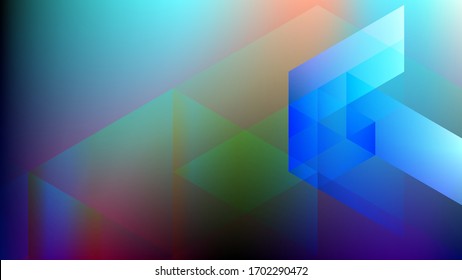 Luz abstracta y colorido fondo creativo. Ilustración vectorial.