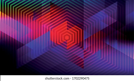 Abstraktes Licht und Farbton, bunter kreativer Hintergrund. Vektorillustration.