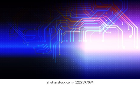 Abstract light and shade creative technology background. Vector illustration.