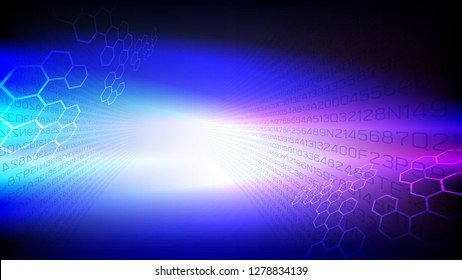 Abstract light and shade creative technology background. Vector illustration.