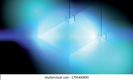 Abstract light and shade creative technology background. Vector illustration.