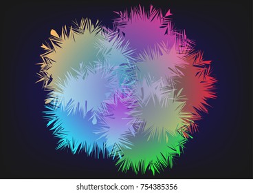 Abstract light shape and color shade background. Vector EPS10