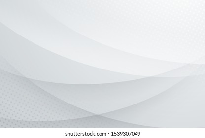 Abstract light silver background vector with halftone decoration.