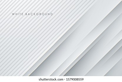 Abstract light silver background vector. Modern diagonal white background.