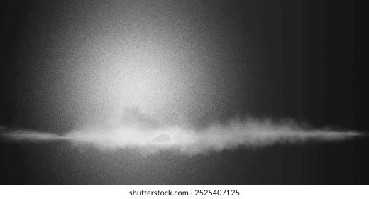 abstract light with smoke on dark background