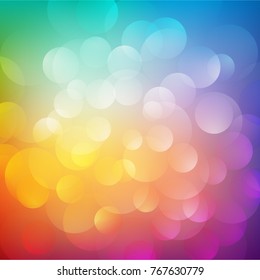 Abstract light soft bokeh circles