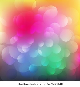 Abstract light soft bokeh circles