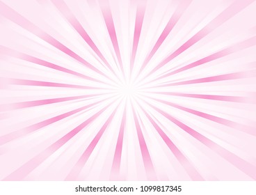 Abstract light soft Pink rays background. Horizontal. Vector EPS 10 cmyk