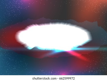 Abstract light space background pattern. Vector Illustration