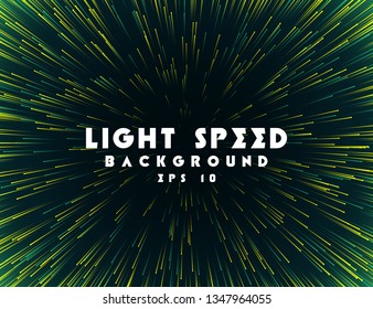 Abstract light speed background. Explosion of light. Stars and space warp. Speed lines, way.
Colored rays in motion. Vector illustration.