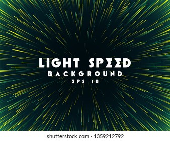 Abstract light speed background. Explosion of light. Stars and space warp. Speed lines, way.
Colored rays in motion. Vector illustration.