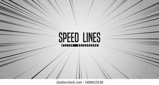 Abstract light speed background. Explosion of light. Stars and space warp. 
Black rays in motion. Vector illustration.