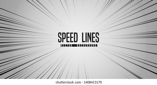 Abstract light speed background. Explosion of light. Stars and space warp. 
Black rays in motion. Vector illustration.