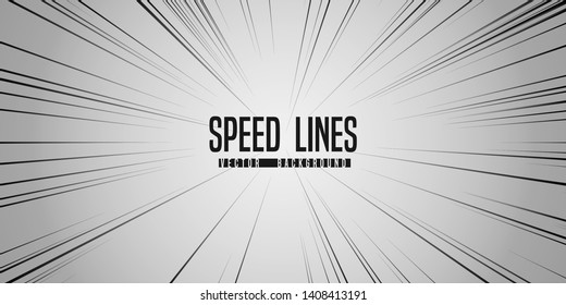 Abstract light speed background. Explosion of light. Stars and space warp. 
Black rays in motion. Vector illustration.
