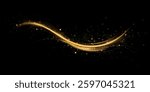 Abstract light speed motion effect.Gold color spiral glow effect.Magic shiny lin