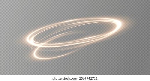 Abstract light speed motion effect.Gold color spiral glow effect.Magic shiny lin	